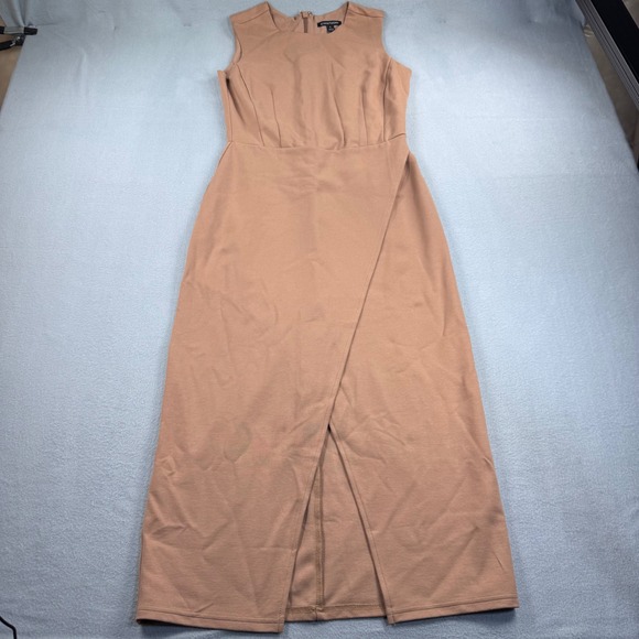 41 Hawthorn Dresses & Skirts - 41 Hawthorn Womens Tan Sleeveless Tulip Wrap Front Midi Dress Size S